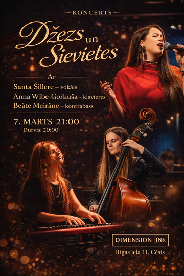 “DŽEZS UN SIEVIETES” Koncerts 7.03.2026
